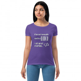 Just Ran out of Batteries - Women’s fitted t-shirt